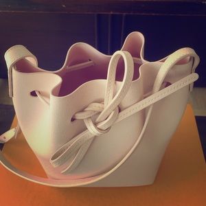 Mansur Gavriel Pink Leather Mini Bucket Bag